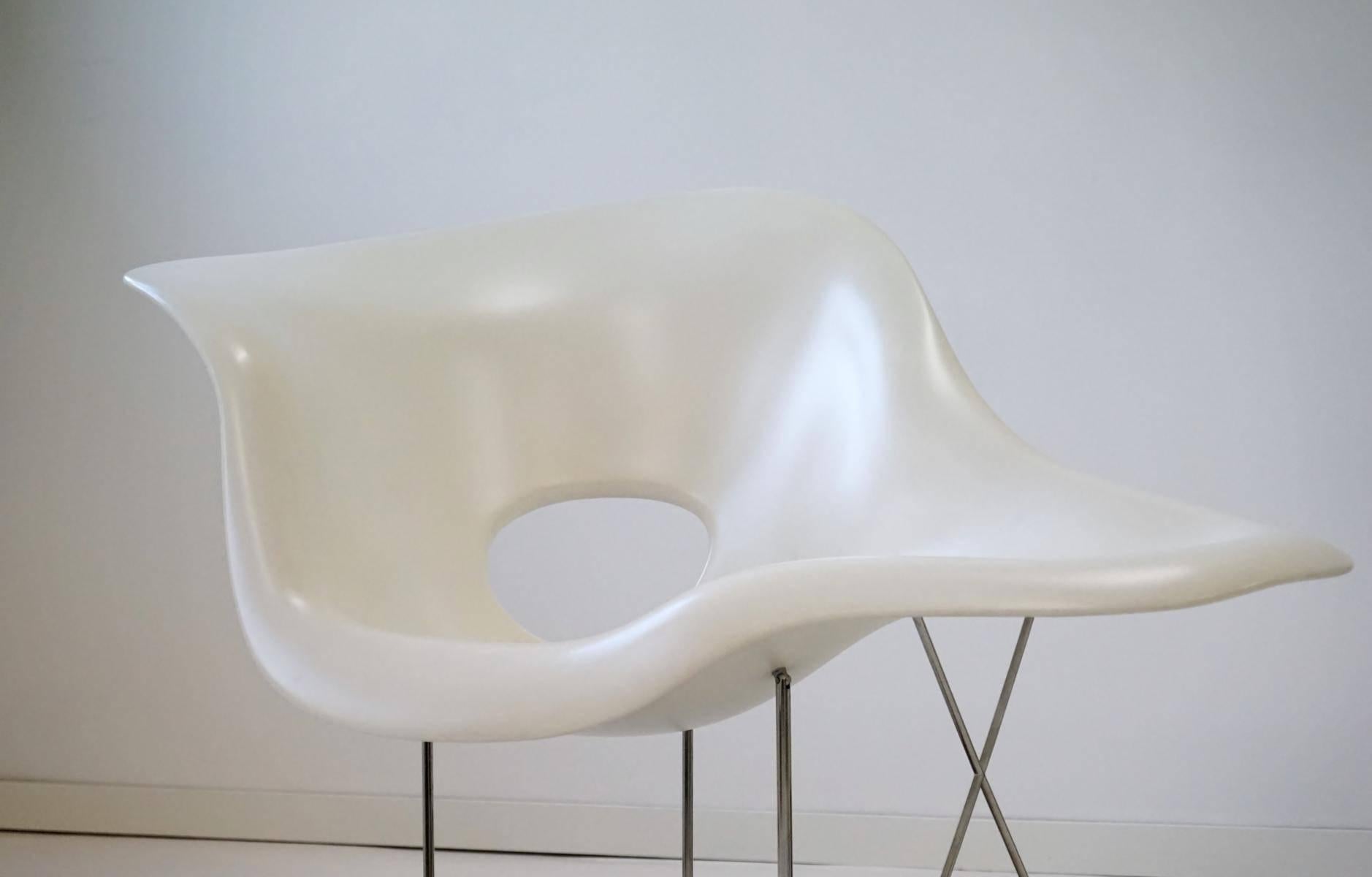 La Chaise von Eames für Vitra Chaise Loungesessel, Sessel mit Liegesessel (Deutsch)