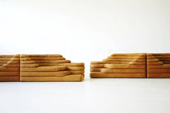 Ensemble original de quatre DS 1025 Terrazza by Ubald Klug De Sede Lounge Sofa Canapé