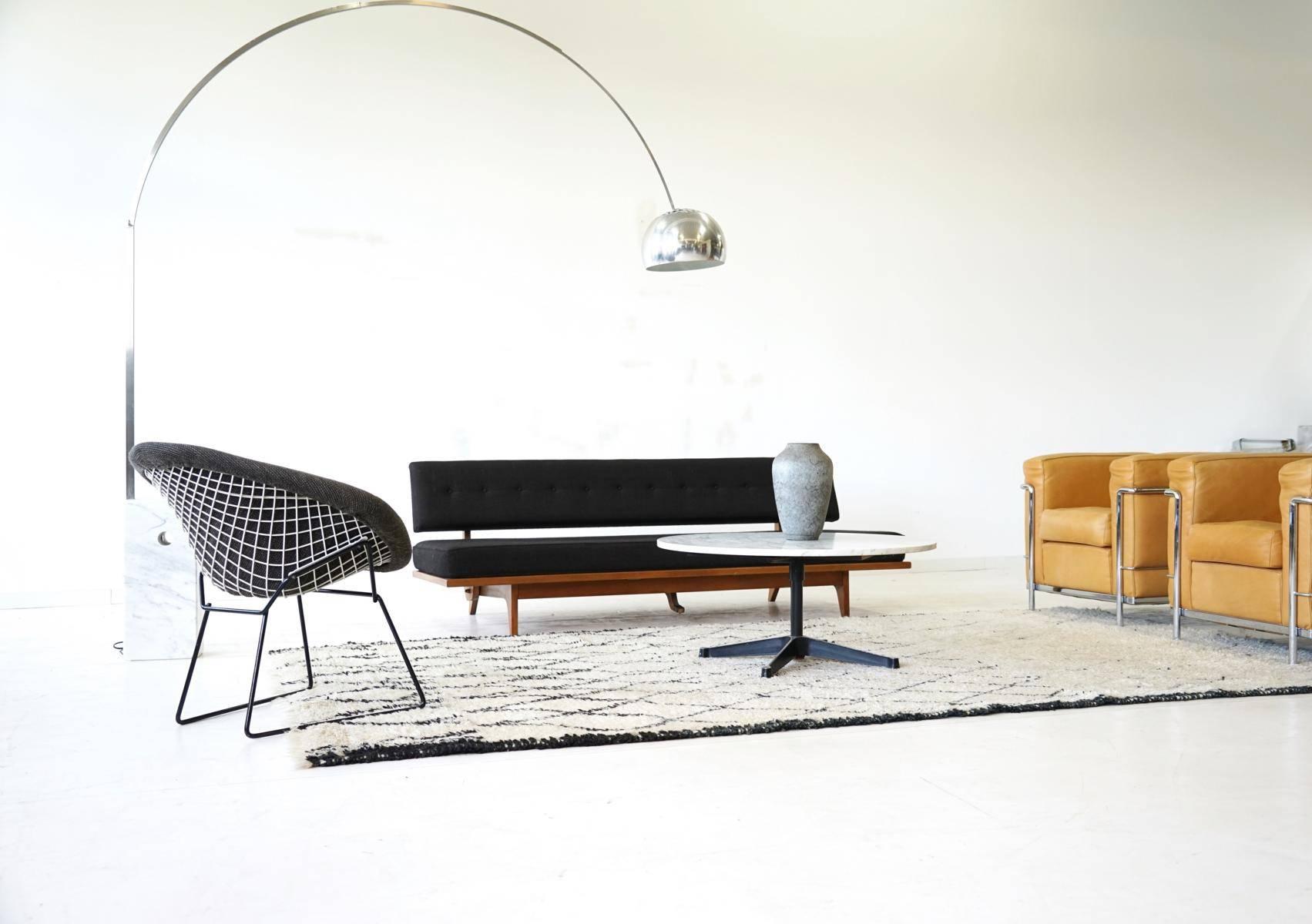 Mid-Century Modern Diamond Wire Side Lounge Armchair by Bertoia Knoll International, Midcentury