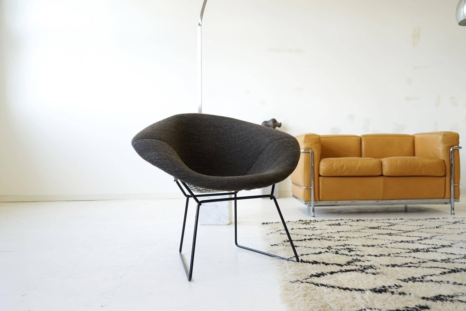 Mid-20th Century Diamond Wire Side Lounge Armchair by Bertoia Knoll International, Midcentury