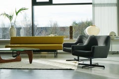 Set of Two Early Dieter Wäckerlin Waeckerlin Armchair Lounge Easy Swivel Chair