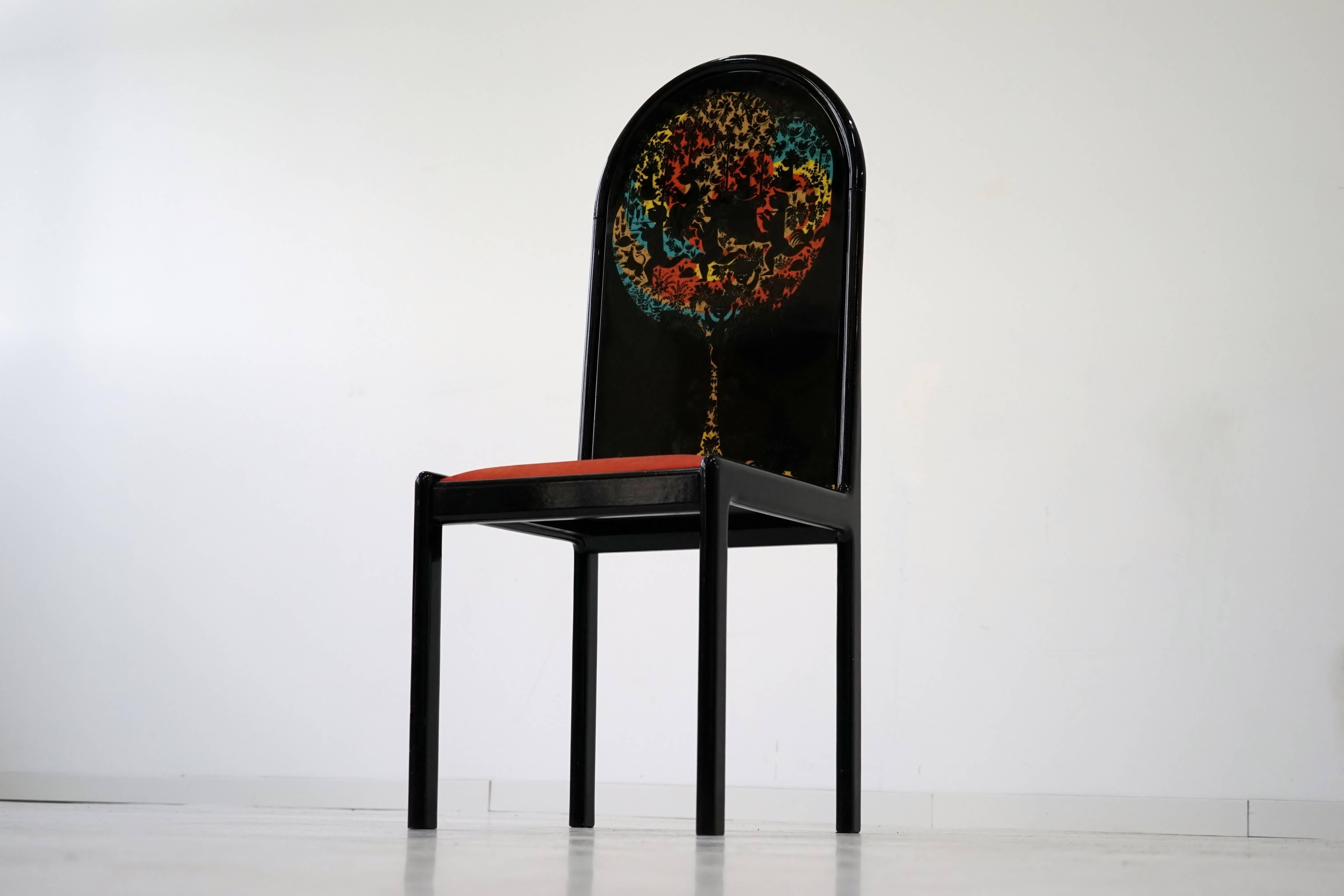 German Limited Edition Screen Chair by Bjorn Wiinblad for Rosenthal, 1970s 3