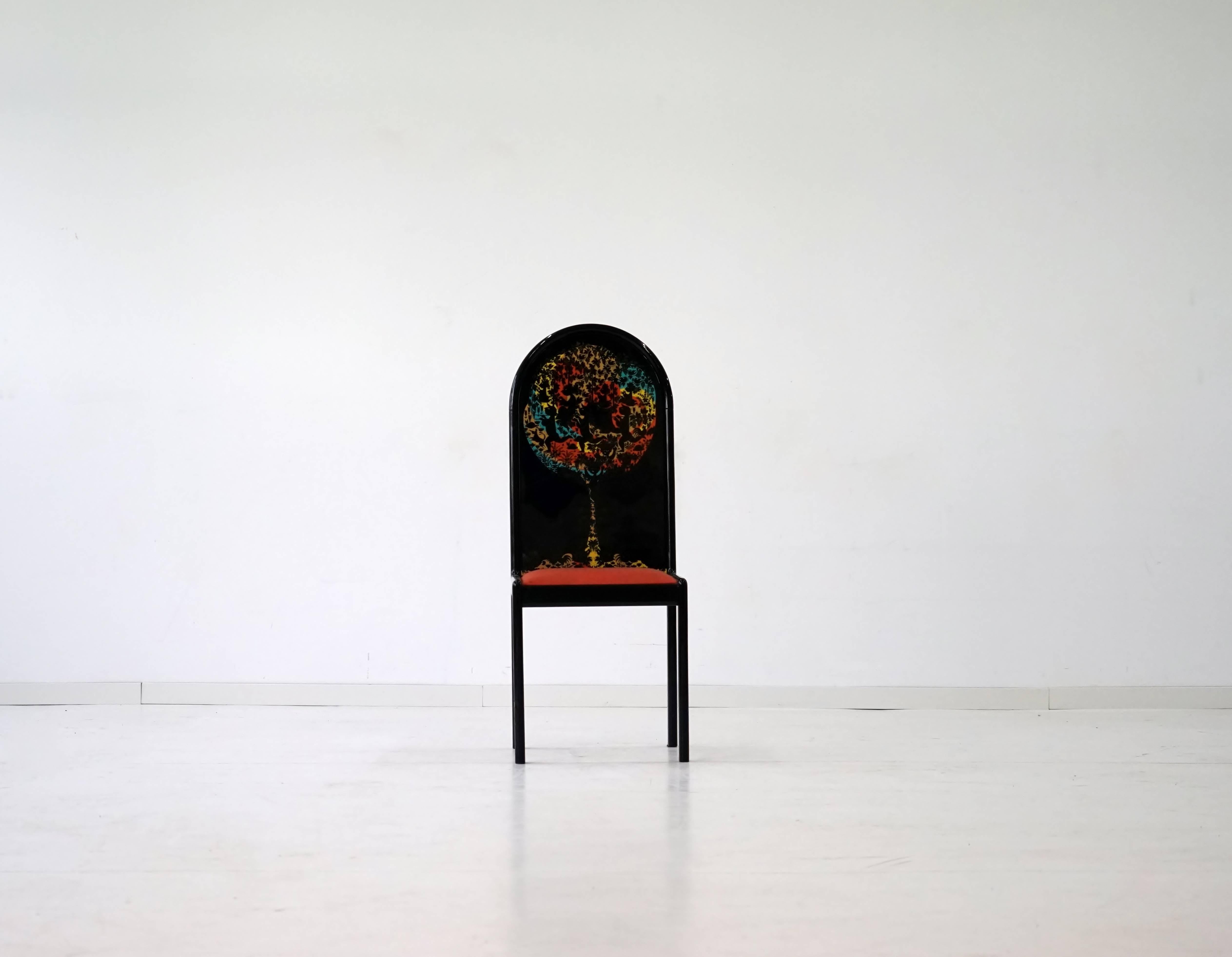 German limited edition screen chair by Bjorn Wiinblad for Rosenthal.