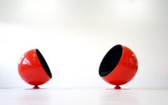 Set of Two Original Adelta Ball Chair by Eero Aarnio Asko