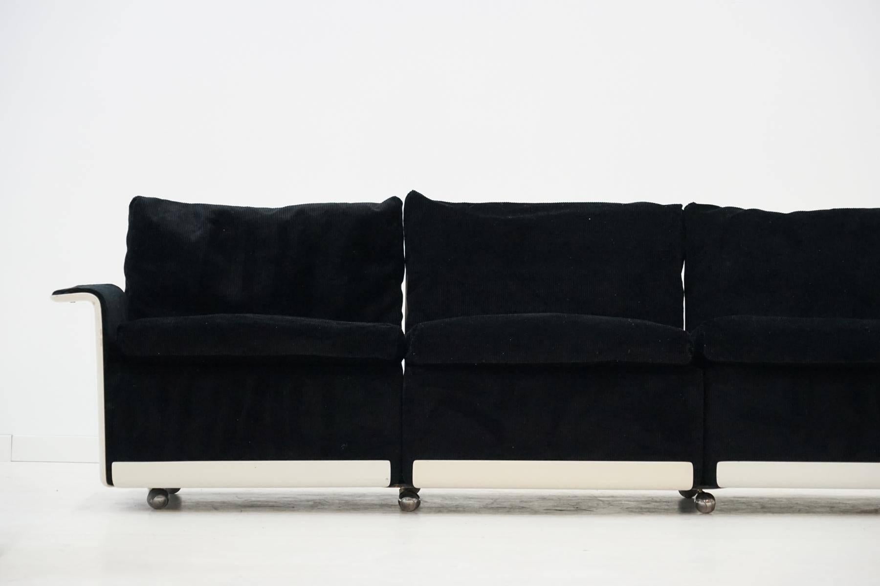 Three-Seat Sofa and Armchairs by Dieter Rams for Vitsoe, RZ 62 620 In Excellent Condition In Telgte, DE