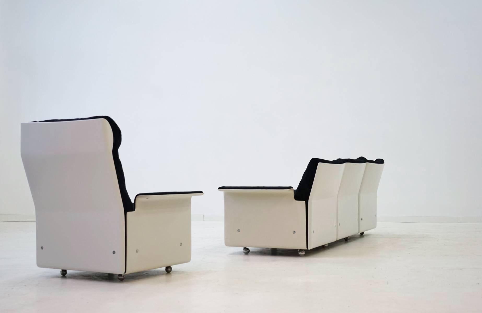 Three-Seat Sofa and Armchairs by Dieter Rams for Vitsoe, RZ 62 620 1