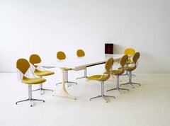 Table à manger à rallonges de George Nelson Herman Miller Modèle à piédestal 5559