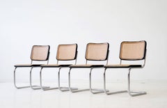 Set of Four S 32 Cantilever Chair by Marcel Breuer Mart Stam for Thonet, 1920s