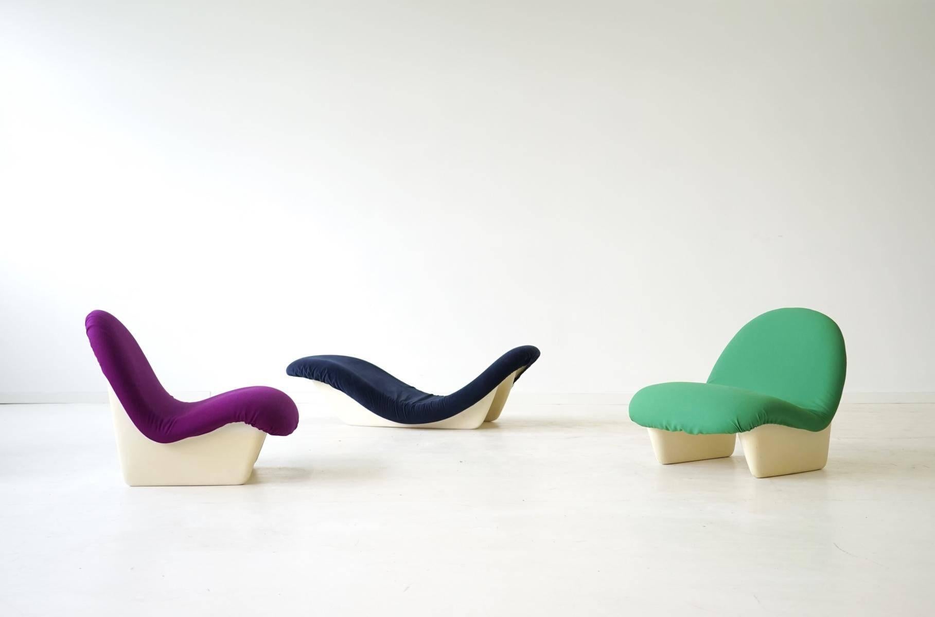 Sadima Lounge Chair Chaise Longue by Luigi Colani, BASF 1970s, Space Age 4