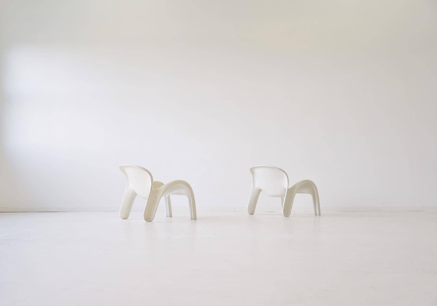 Ensemble de deux chaises longues GN2 par Peter Ghyczy pour la Form + Life Collection de Reuter Bon état - En vente à Telgte, DE