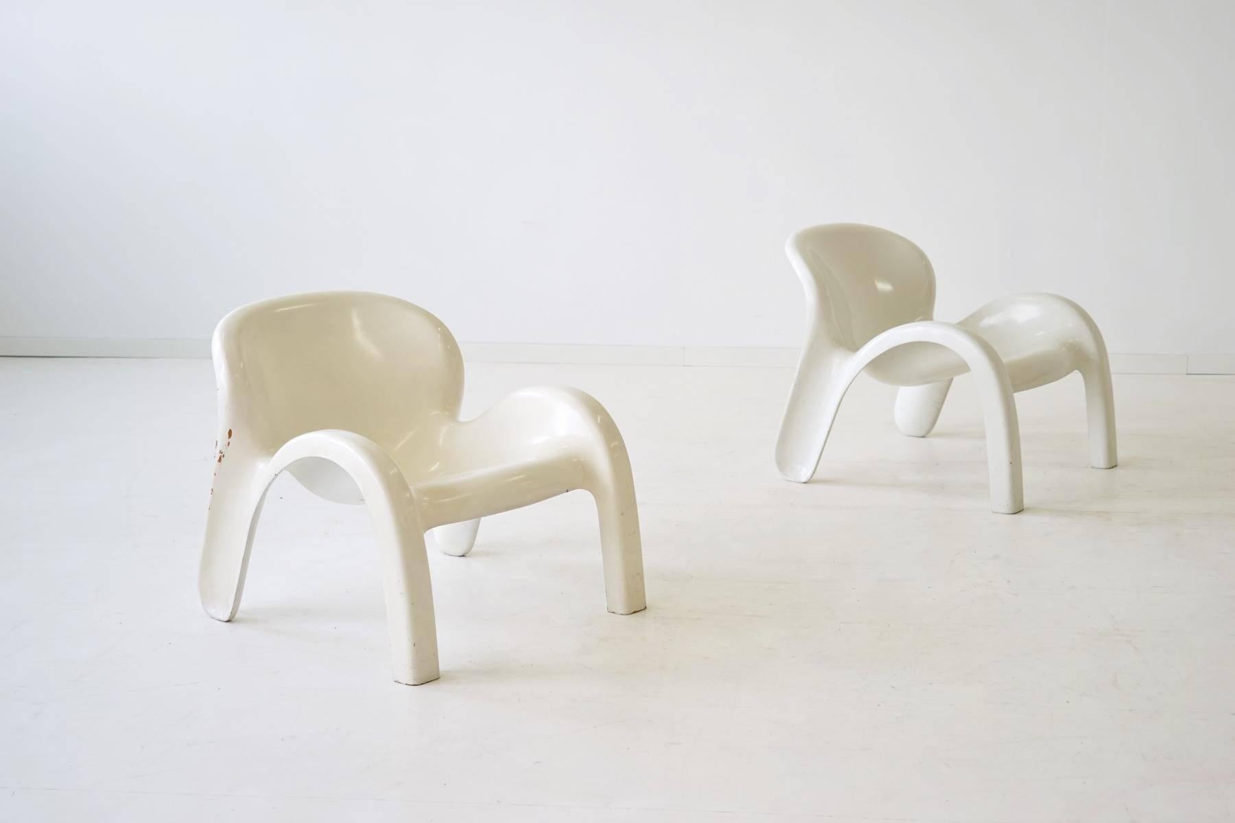 Allemand Ensemble de deux chaises longues GN2 de Peter Ghyczy pour Reuters Form + Life Collection en vente