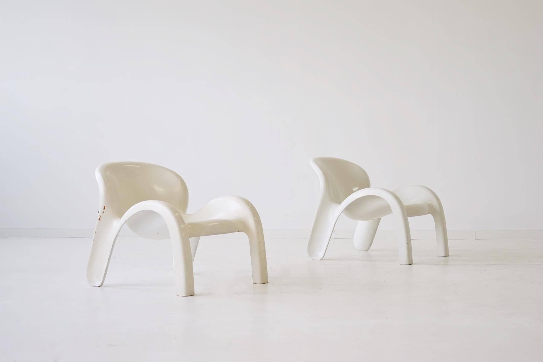 Mid-Century Modern Ensemble de deux chaises longues GN2 de Peter Ghyczy pour Reuters Form + Life Collection en vente