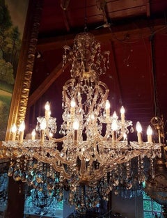 Large Maria Theresia Chandelier with 25 Lights, Cage Model, 21st Century
