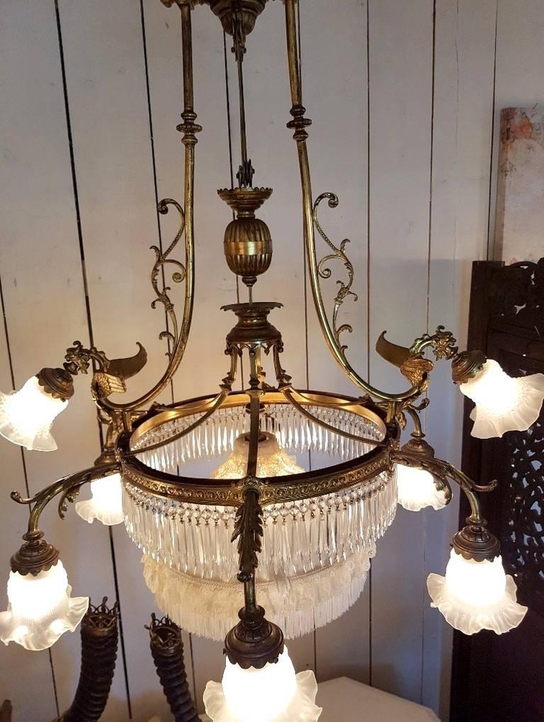 pulley chandelier