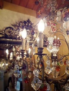 Unique French Chandelier Decorated with Different Kind of Fruits, 20th Century