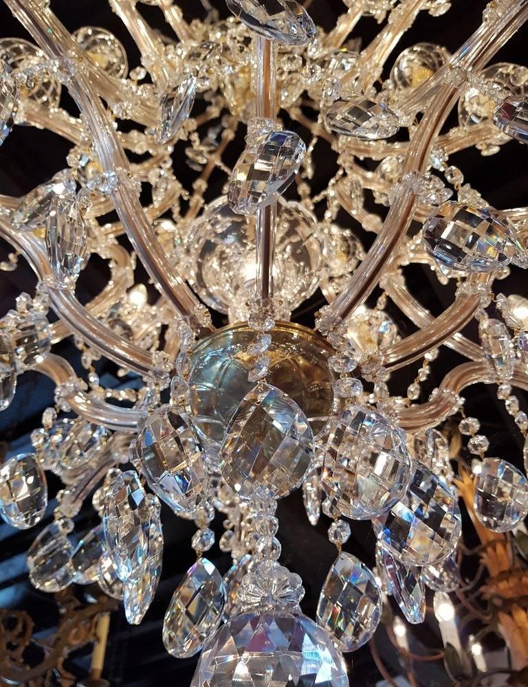 Large new Maria Therese Chandelier with 31 Lights, Italian crystal, 21st Century For Sale 1