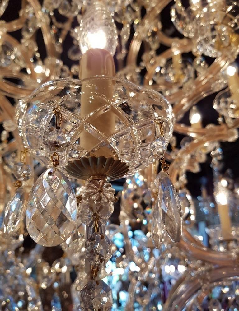 Large new Maria Therese Chandelier with 31 Lights, Italian crystal, 21st Century For Sale 2
