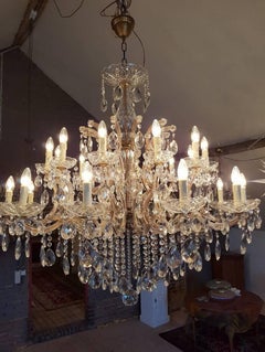 Large New Maria Theresia Chandelier with 24 Lights, Dutch