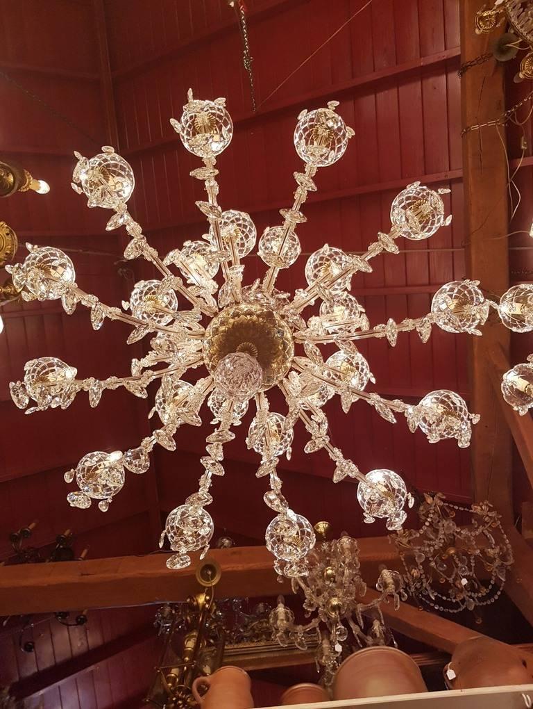Contemporary Large New Maria Theresia Chandelier, Impressive Model with 24 Lights, Dutch For Sale