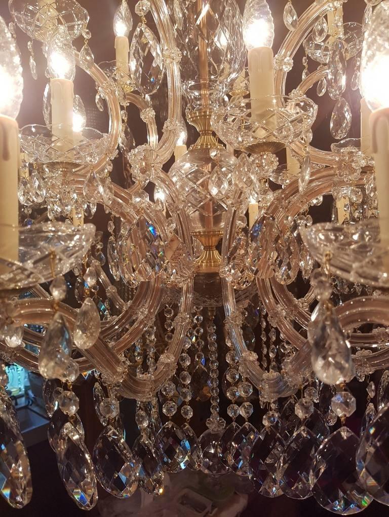 Large New Maria Theresia Chandelier, Impressive Model with 24 Lights, Dutch For Sale 1