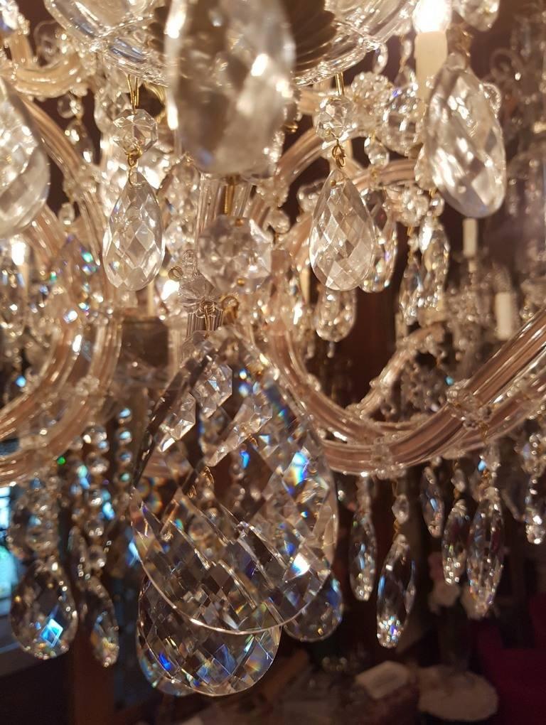 Large New Maria Theresia Chandelier, Impressive Model with 24 Lights, Dutch For Sale 2