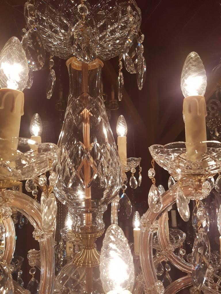 Large New Maria Theresia Chandelier, Impressive Model with 24 Lights, Dutch For Sale 3