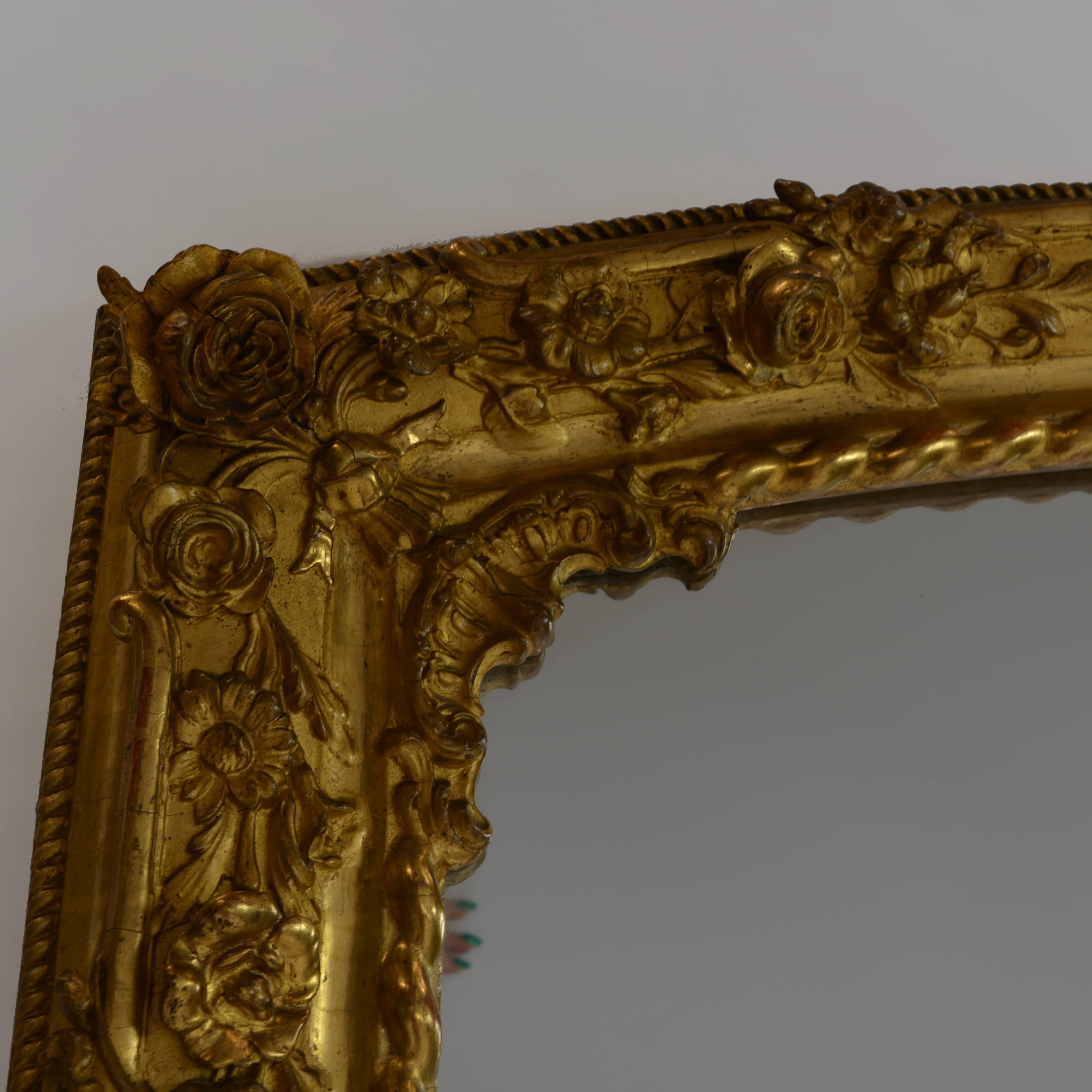 19th Century Pair of Charles X Gilded Mirrors 2