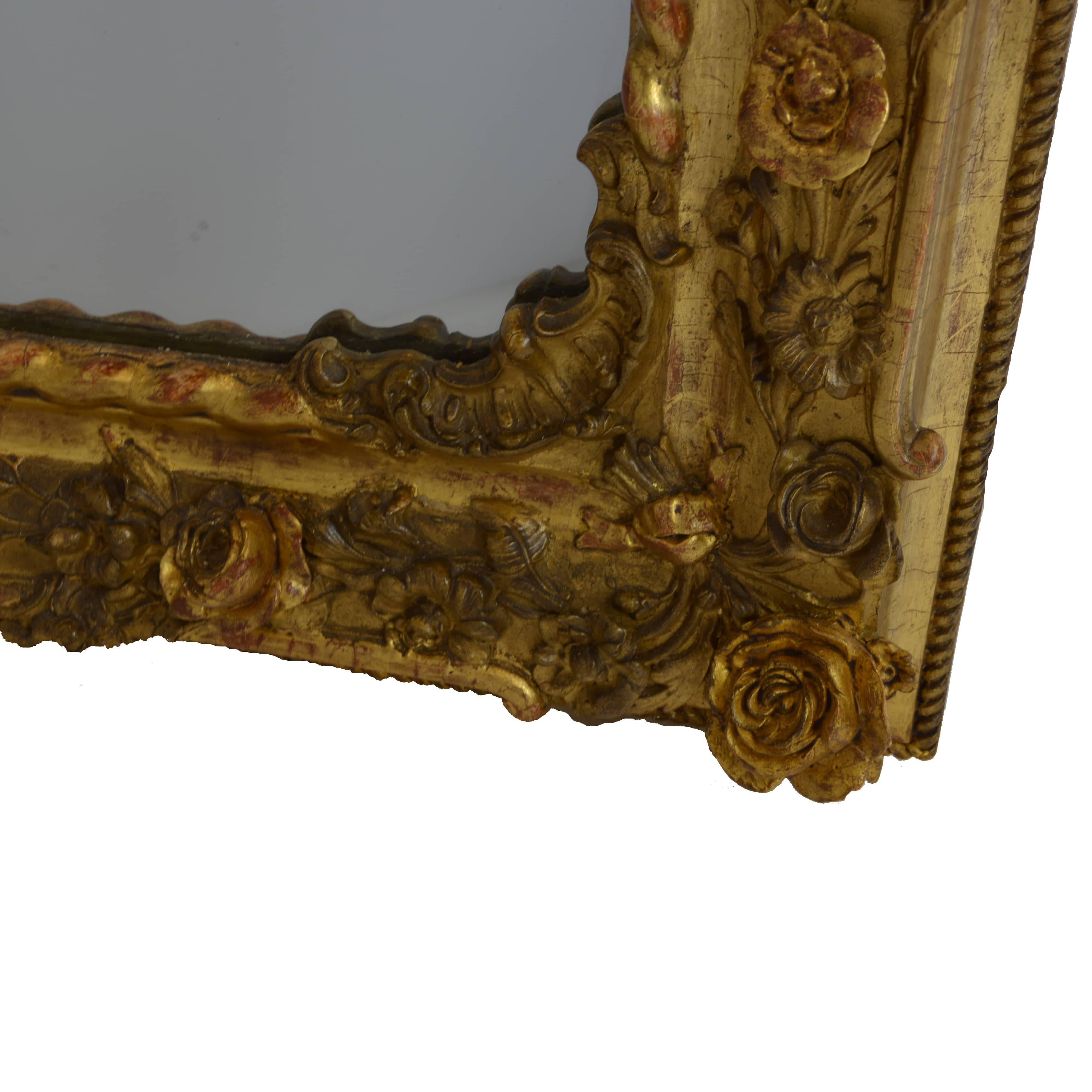 19th Century Pair of Charles X Gilded Mirrors 1