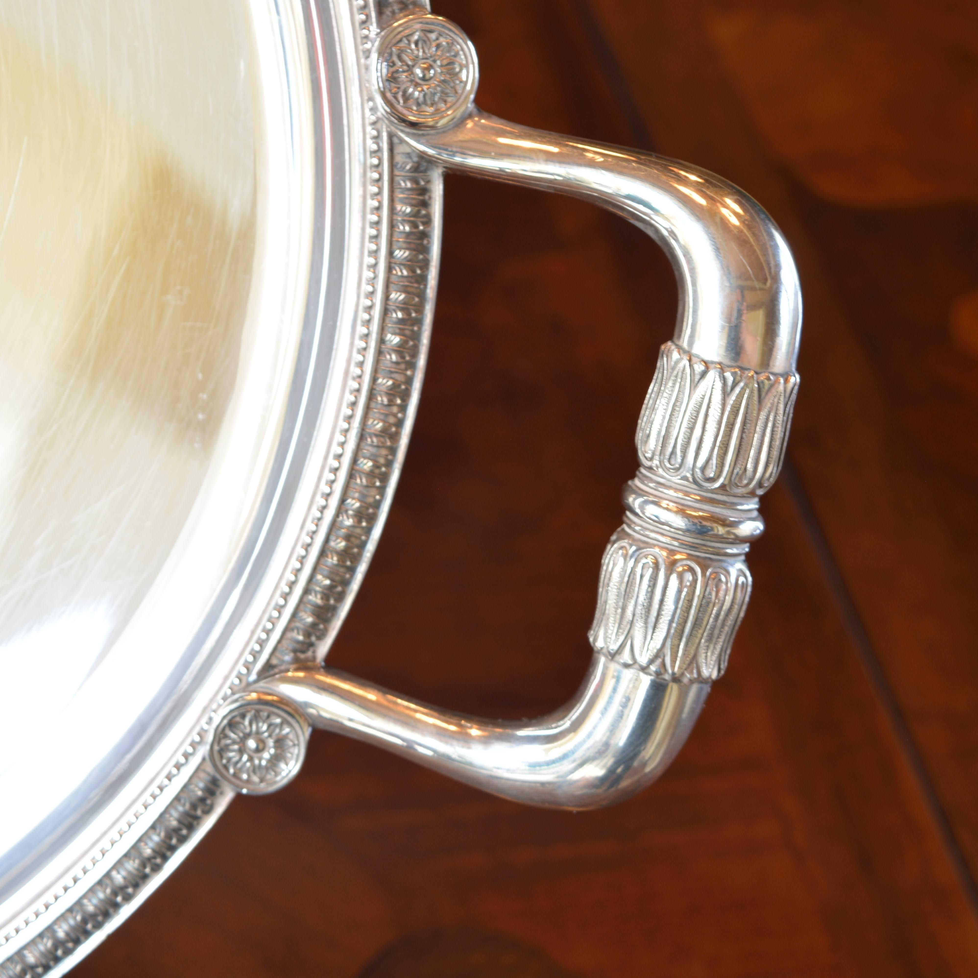 oval serving trays with handles