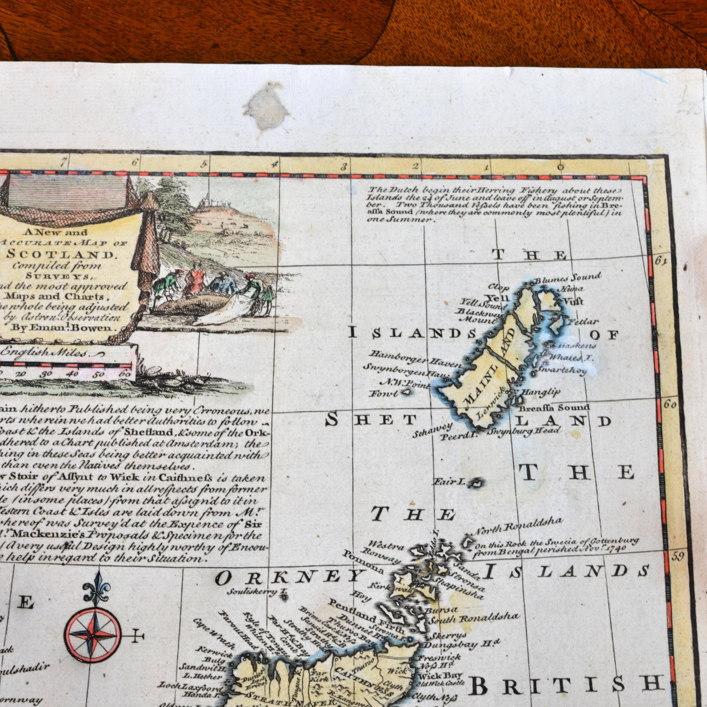 antique maps of scotland for sale