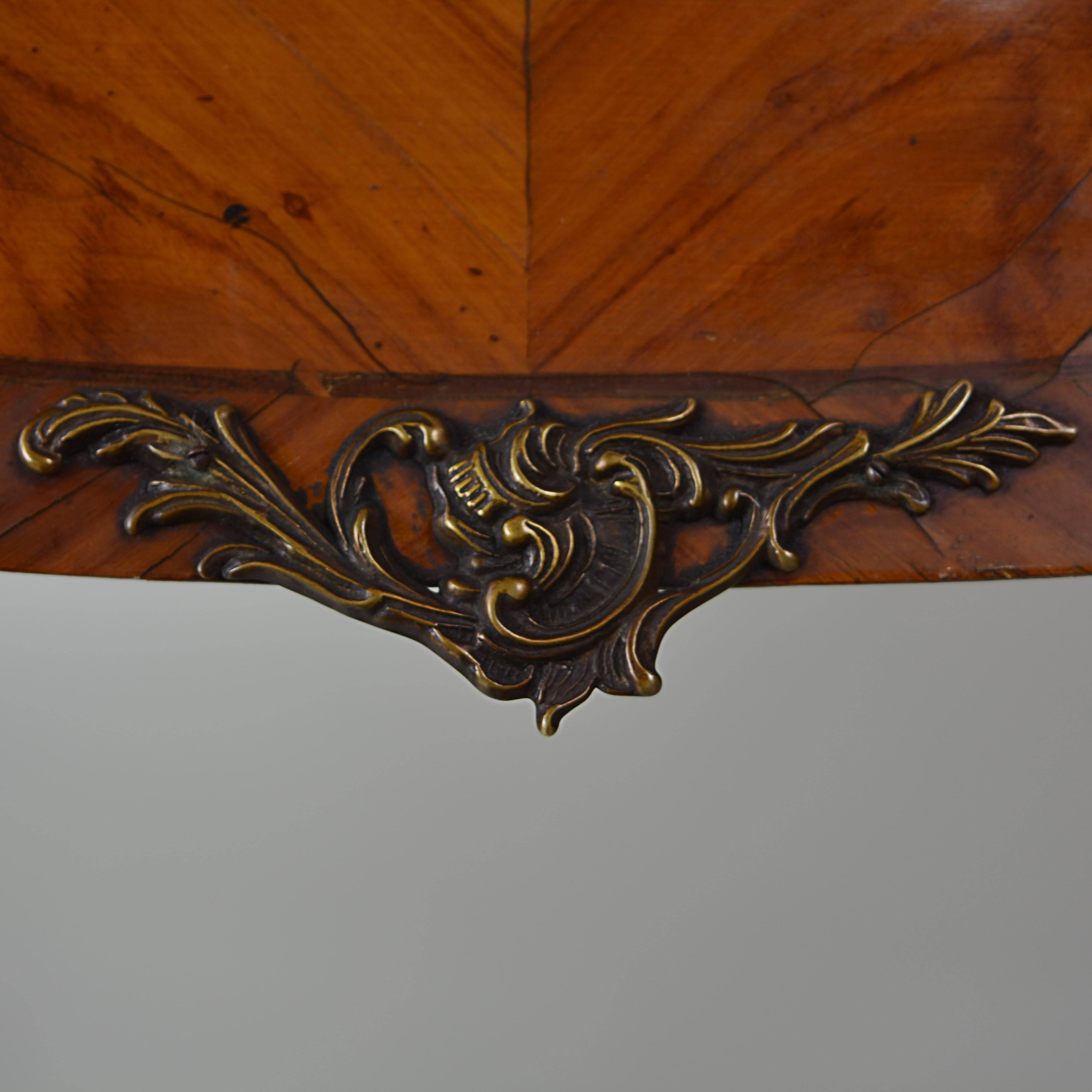 Marquetry Drop Front Desk 3