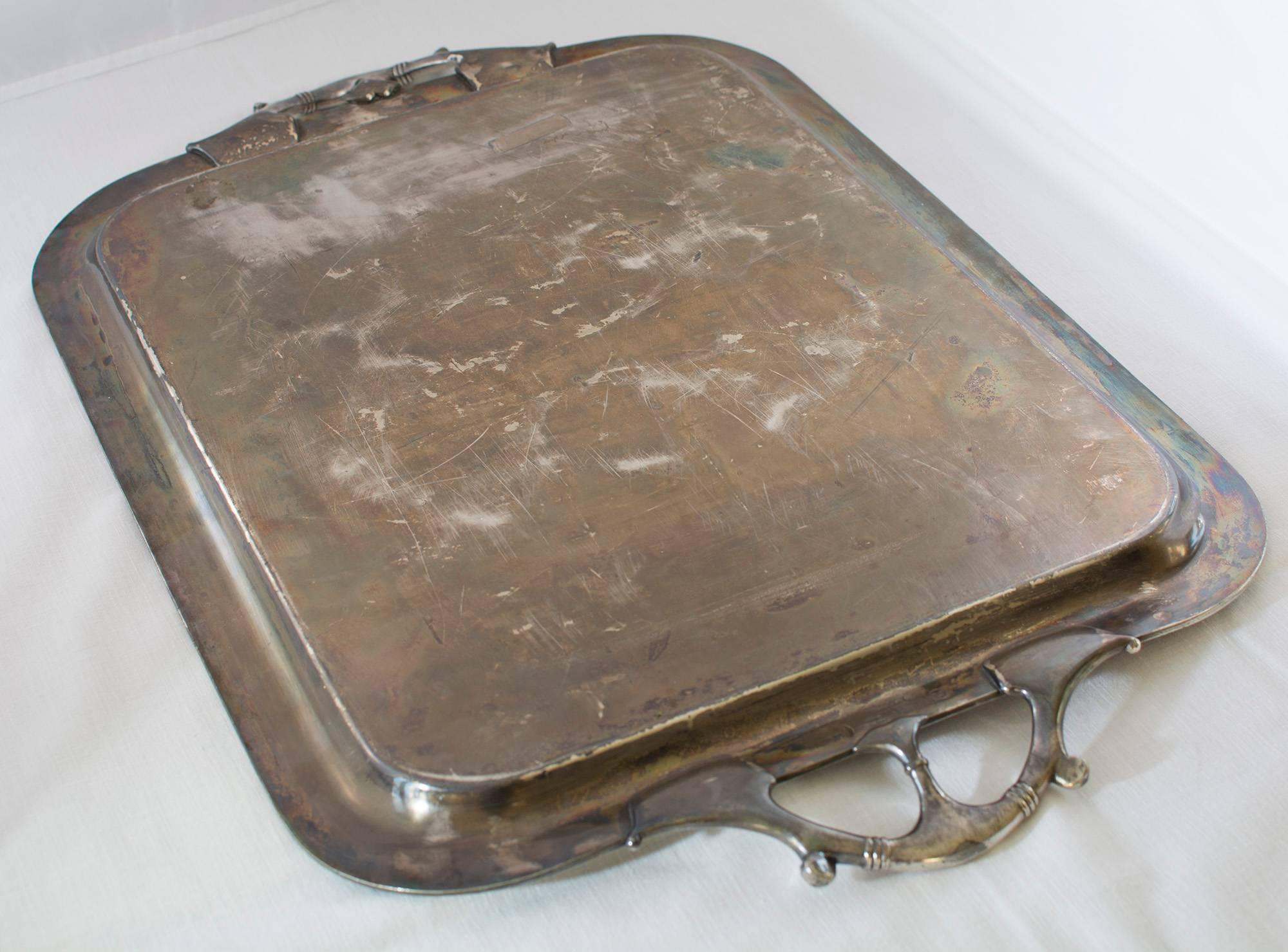 20th Century Victorian Butler Tray with Handles