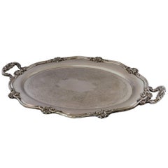 Large Ornate Reed and Barton Butler Tray