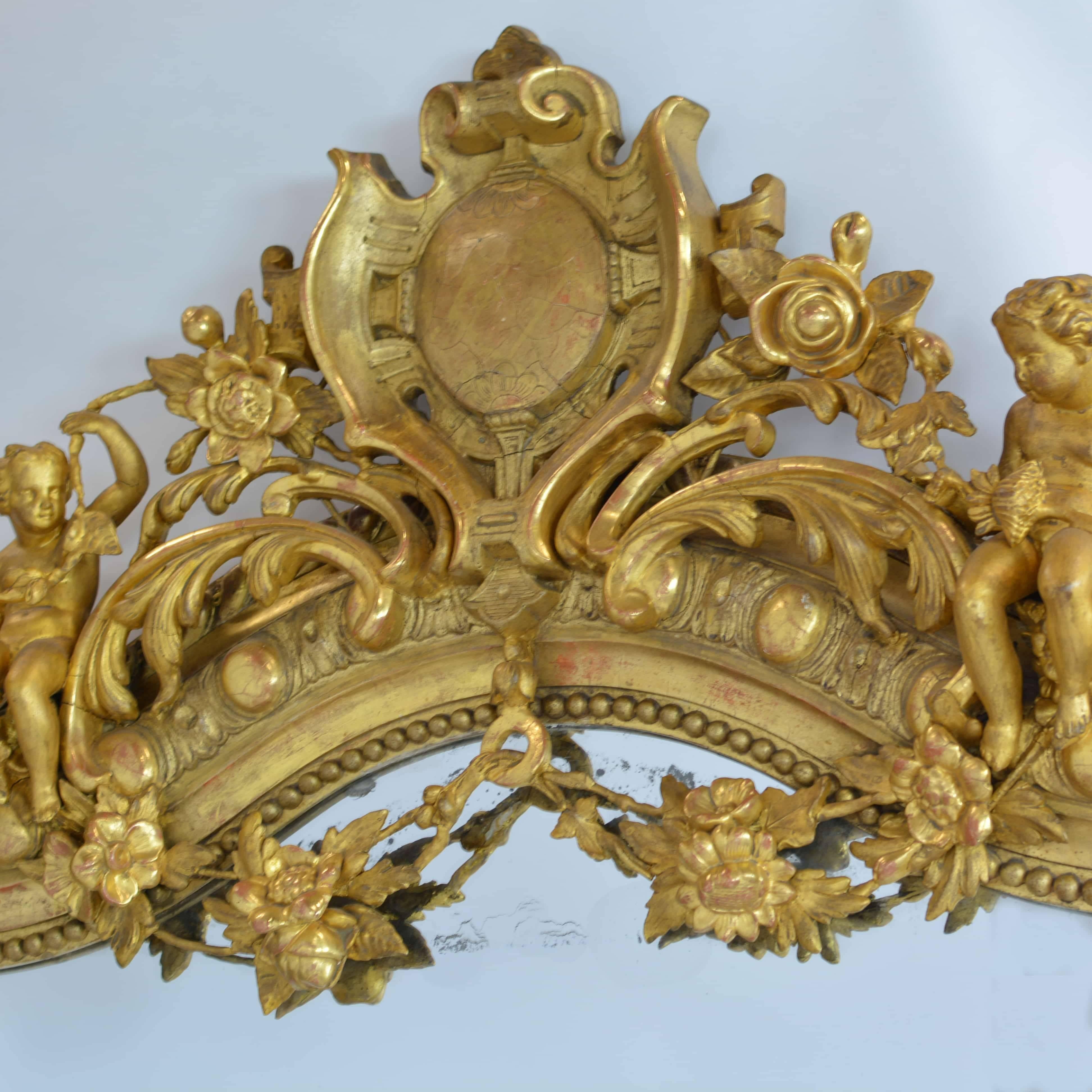 large french style mirror