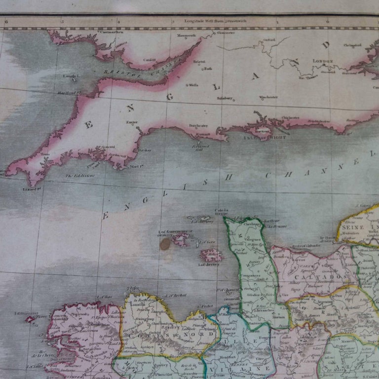 Early 19th Century Map of Revolutionary France with 13 Belgian and Six Piedmont For Sale at 1stDibs