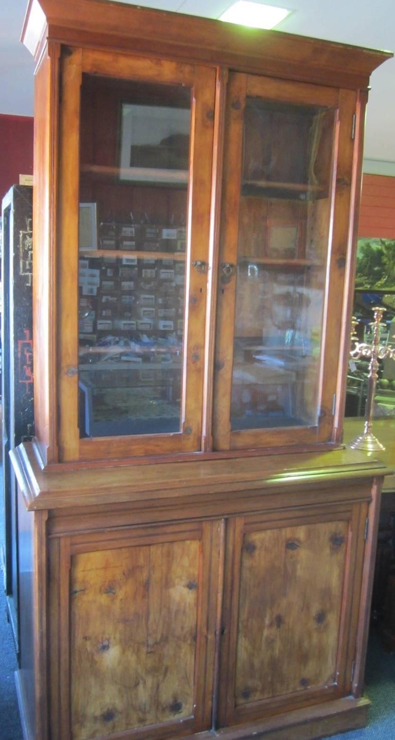 Australian Colonial Period Pine Kauri Pine Bookcase For Sale At