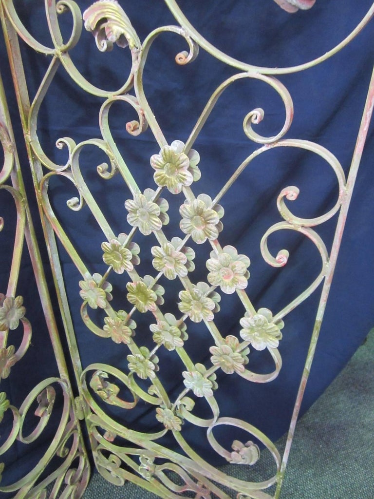French Wrought Iron Screen For Sale at 1stdibs