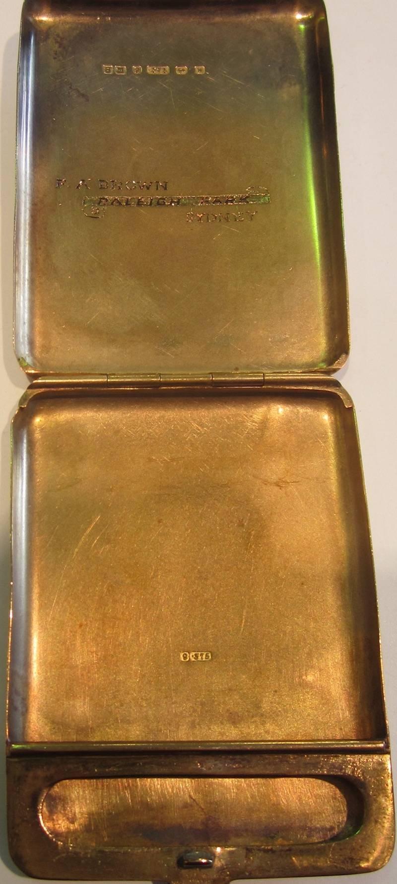 English Gold Match Case