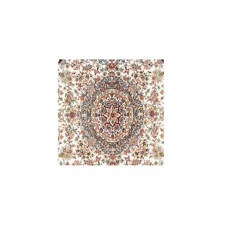 KPSI: 843
Origin: Tabriz, Iran
Composition: Silk and wool (high silk content)
Size: 200 cm x 150 cm
Description: The main factor that distinguishes Tabrizi carpet's from other carpets is their special method of knotting, magnificent designs and