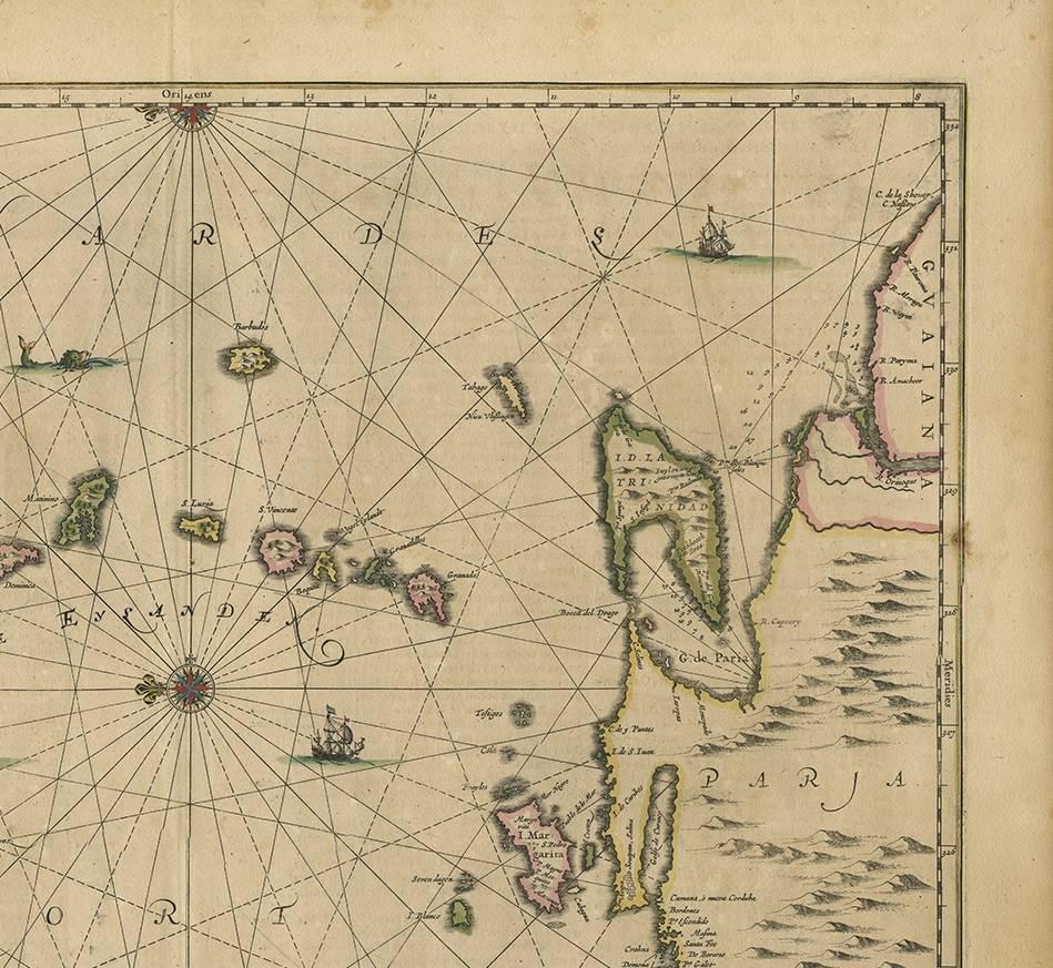 antique caribbean maps