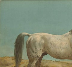 Antique Horse Print of an Arabian Horse by O. Eerelman, 1898