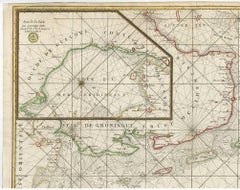 Grande carte de la mer de Zuyder Zee et de la mer du Nord avec les îles Wadden, 1773
