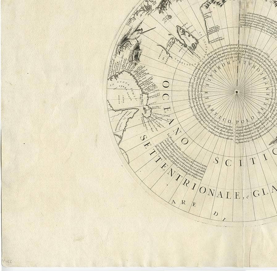 Greenland & the North Pole – Antique Polar Map by V.M. Coronelli, c.1692