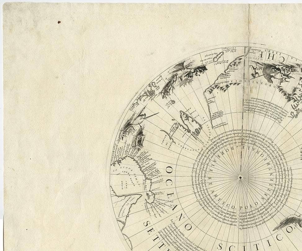 Greenland & the North Pole – Antique Polar Map by V.M. Coronelli, c.1692
