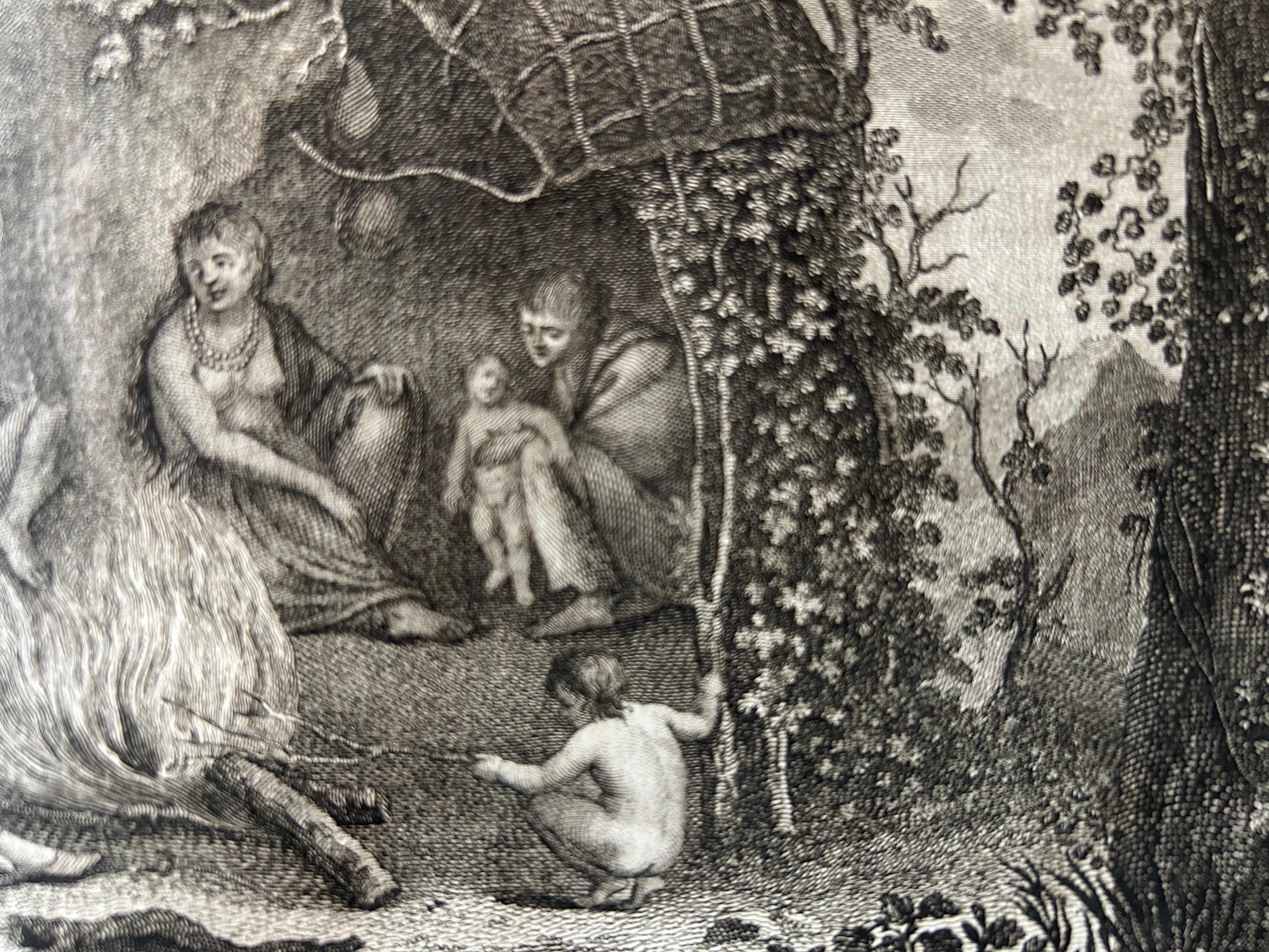 Antiker Druck der Indianer von Tierra Del Fuego von Cook, 1803 im Zustand „Gut“ im Angebot in Langweer, NL