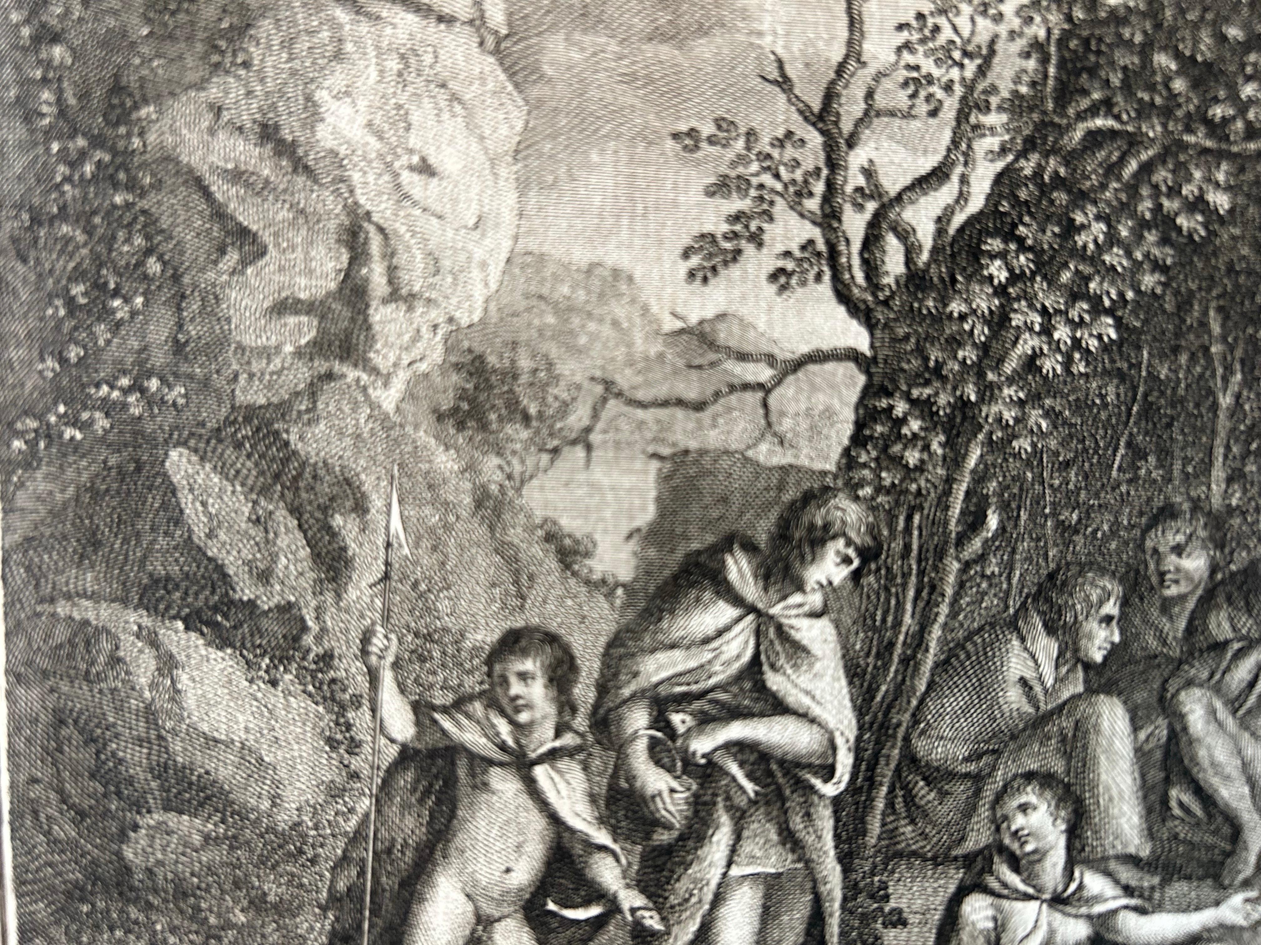 Antiker Druck der Indianer von Tierra Del Fuego von Cook, 1803 (19. Jahrhundert) im Angebot