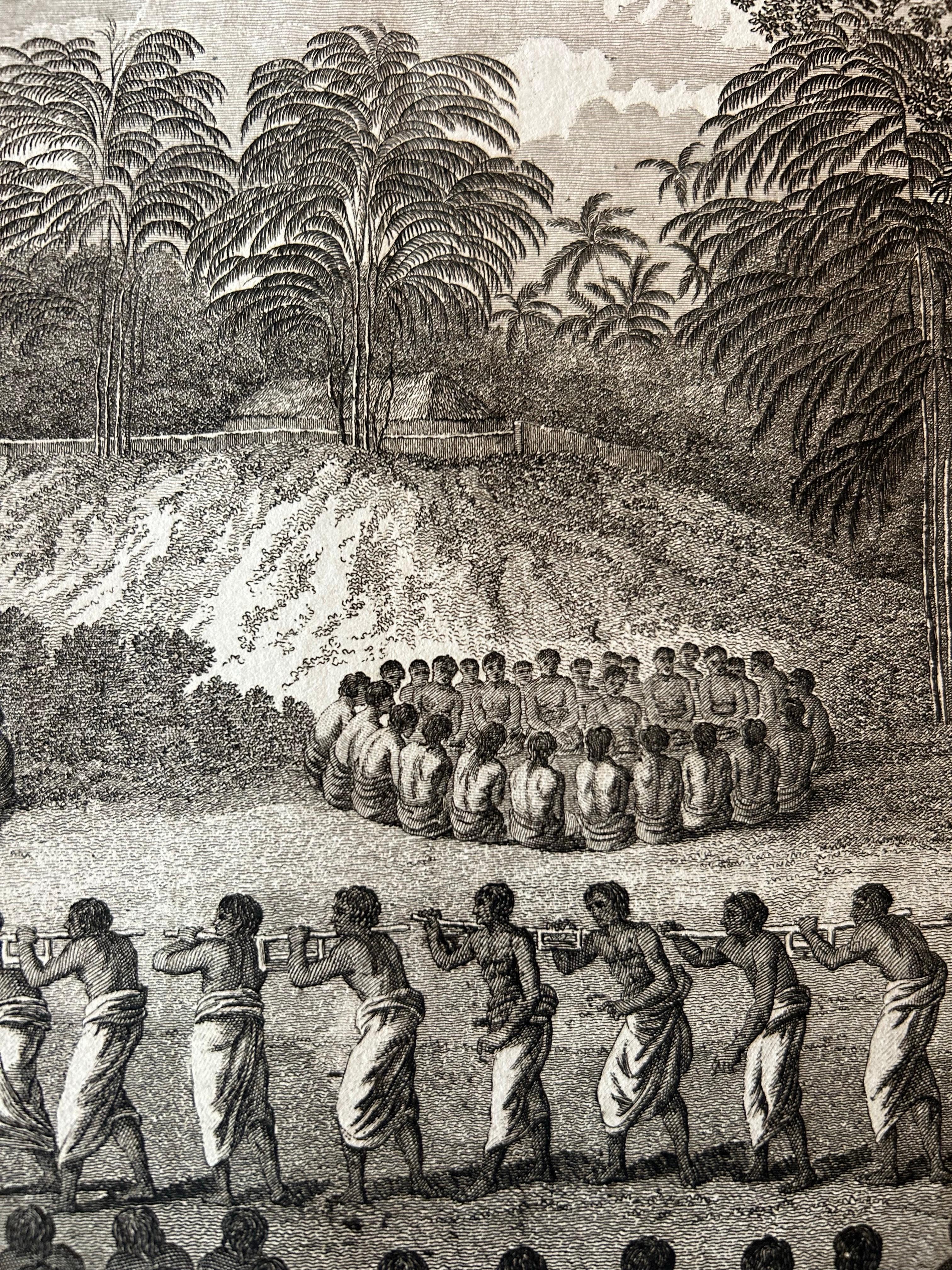 eremonie für den Sohn des Königs im Dorf Mua auf Tongatapu, Tonga, 1803 im Angebot 1