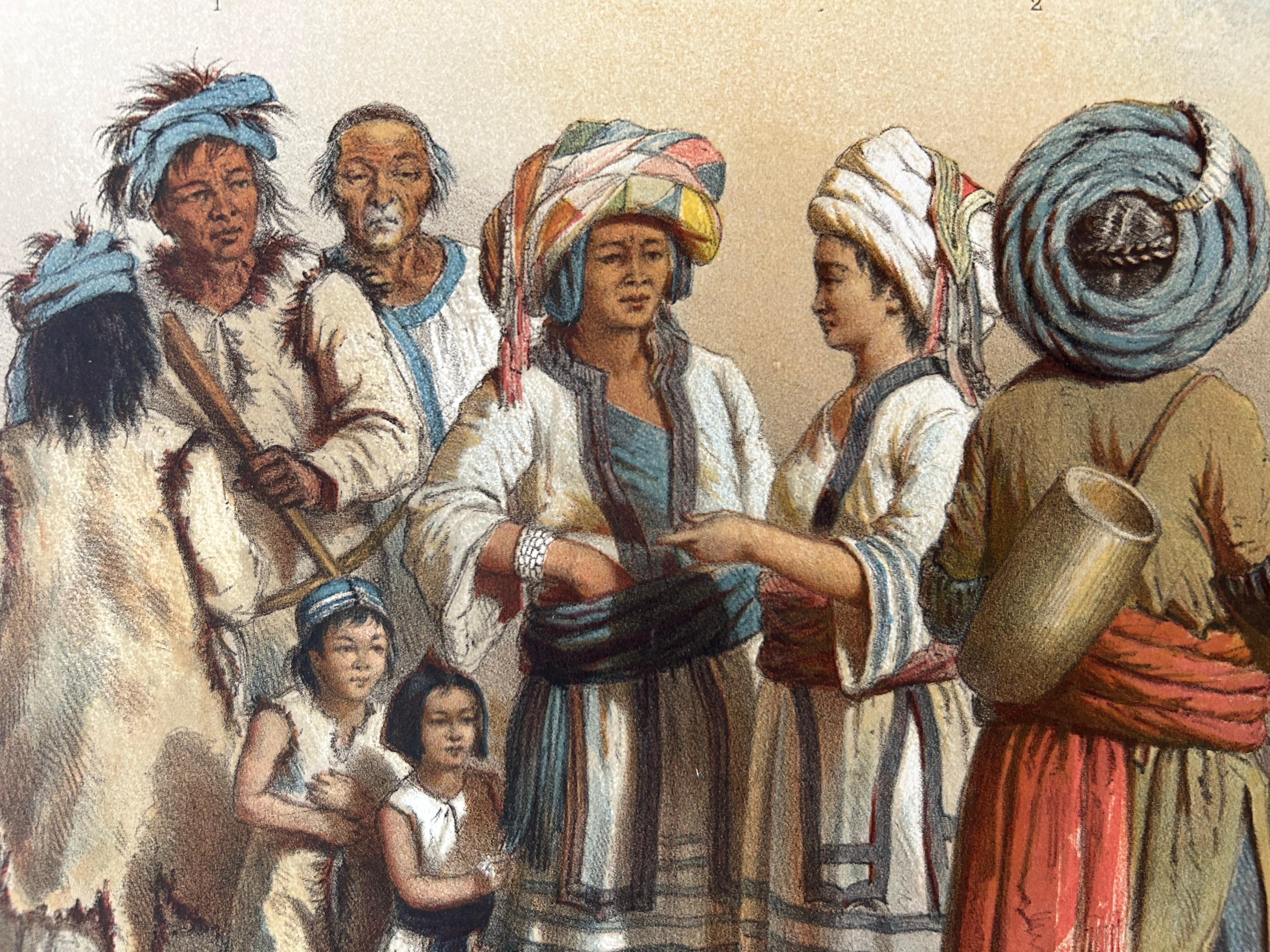 Population mixte du sud du Yun-Nan – Mixed Ethnic Groups of Yunnan c.1873 For Sale 1