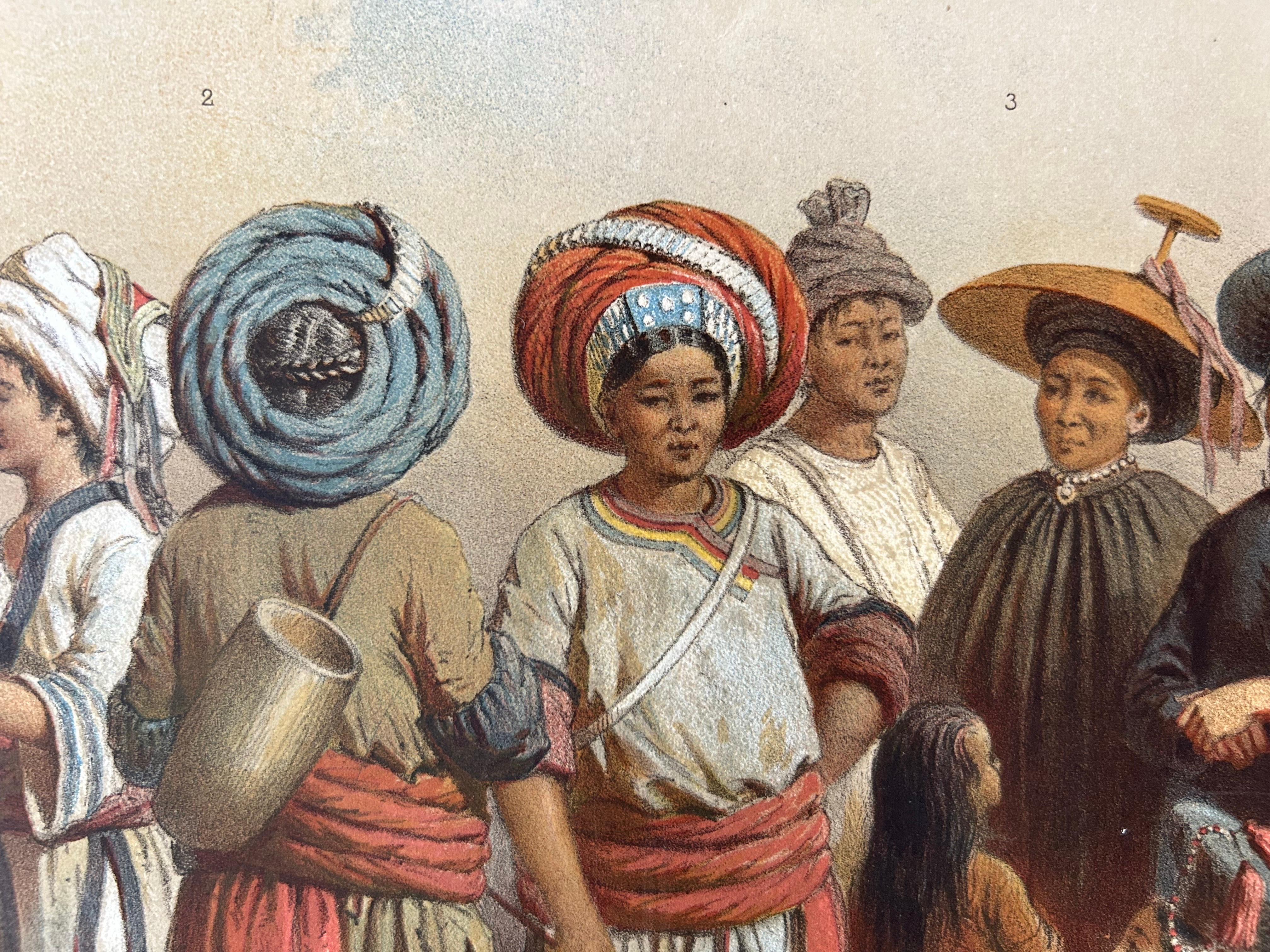Population mixte du sud du Yun-Nan – Mixed Ethnic Groups of Yunnan c.1873 For Sale 2