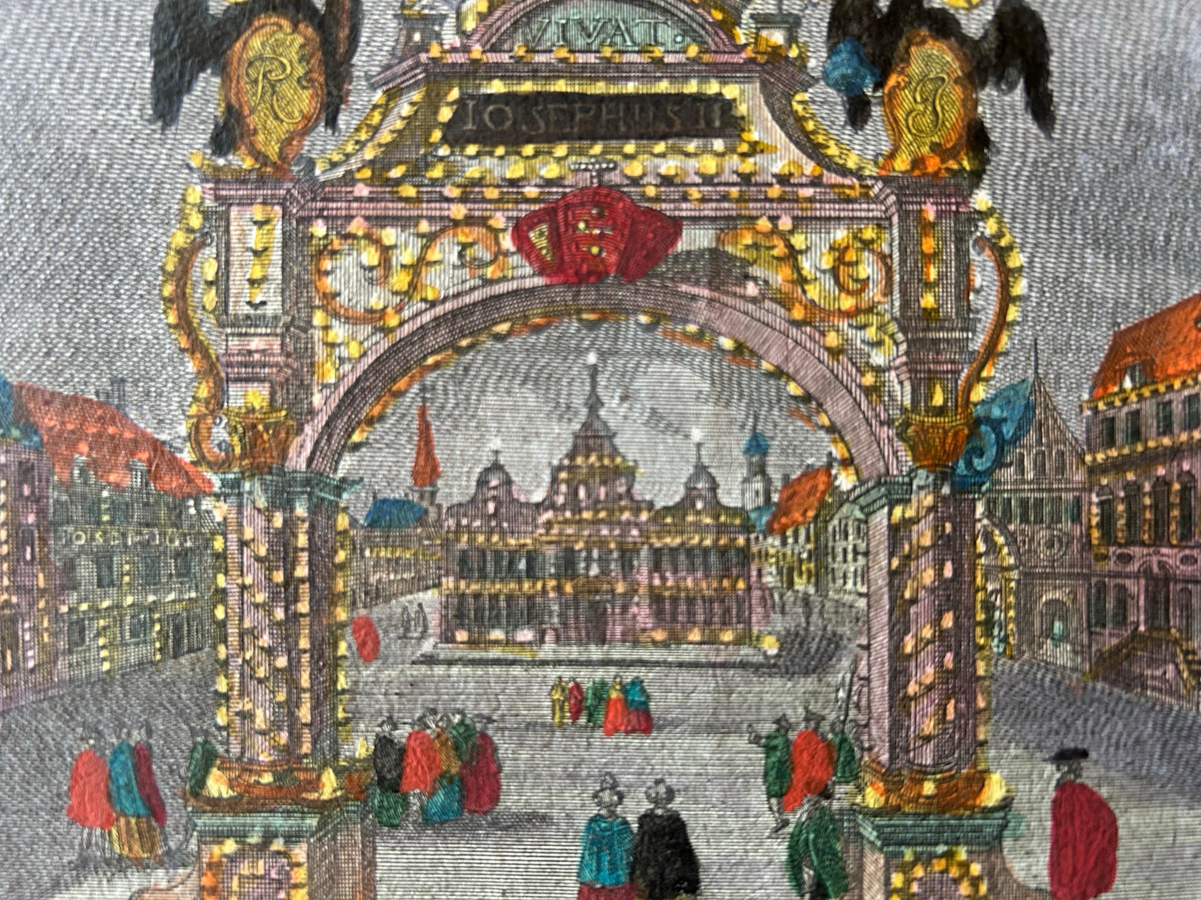 Pyrotechnicae repraesentationis splendidissimae typus – Fireworks View c.1765 For Sale 1